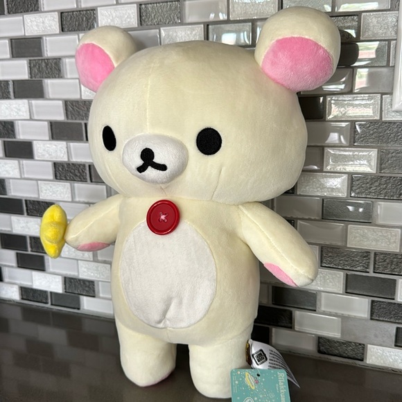 ⭐️San-X Rilakkuma KORILAKKUMA HOLDING STAR Plush / 14” / Kawaii / BRAND NEW⭐️ - Picture 4 of 15